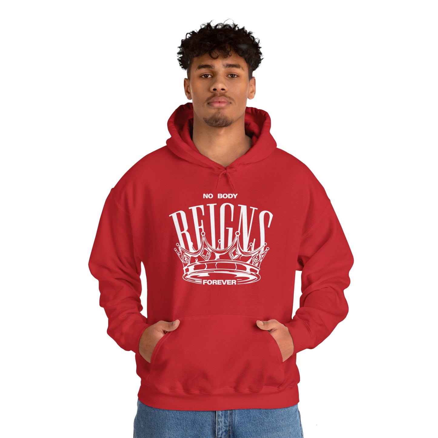 Sudadera con capucha No Body Reigns Forever (solo diseño frontal)