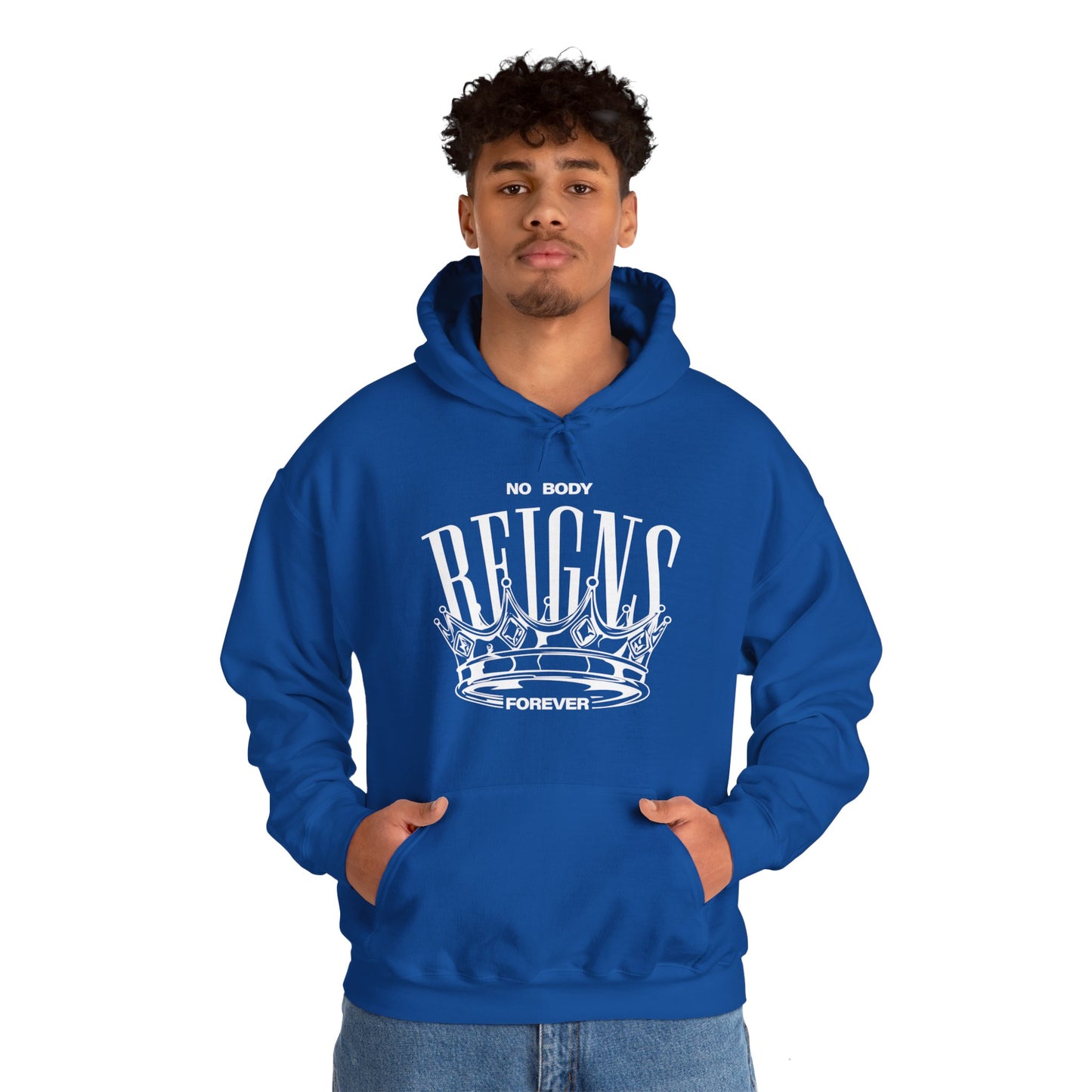 Sudadera con capucha No Body Reigns Forever (solo diseño frontal)