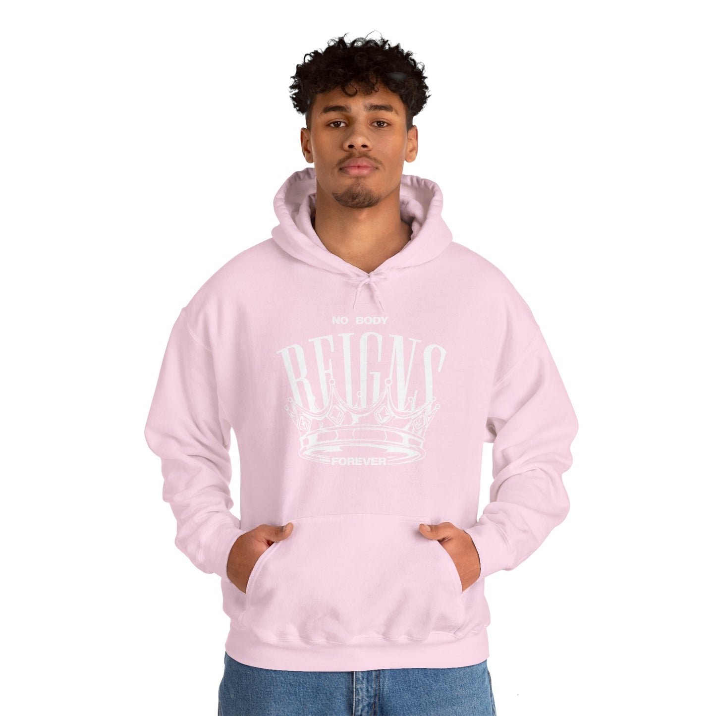 Sudadera con capucha No Body Reigns Forever (solo diseño frontal)
