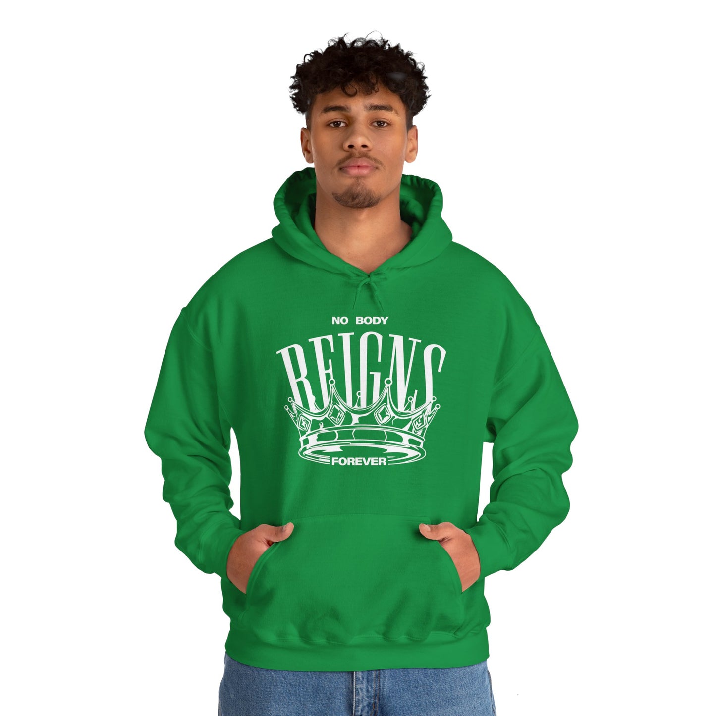 Sudadera con capucha No Body Reigns Forever (solo diseño frontal)