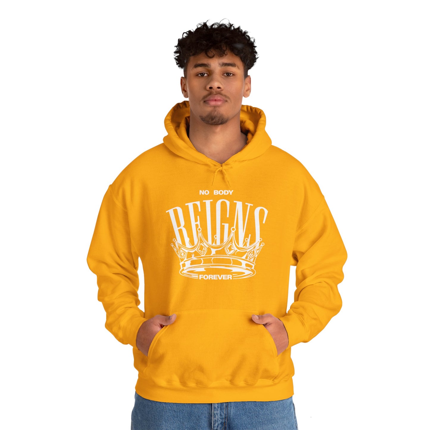 Sudadera con capucha No Body Reigns Forever (solo diseño frontal)