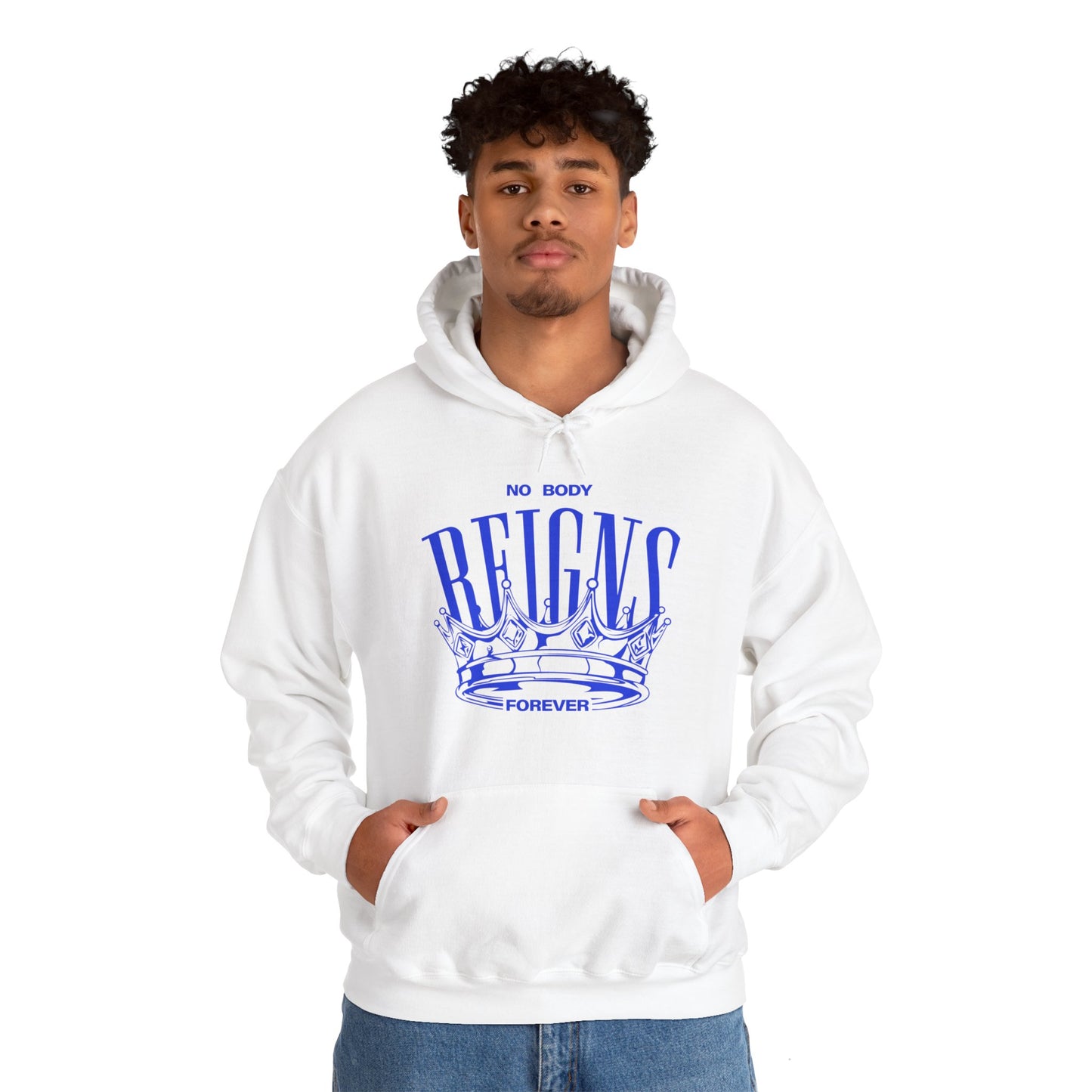 Sudadera con capucha No Body Reigns Forever (solo diseño frontal)