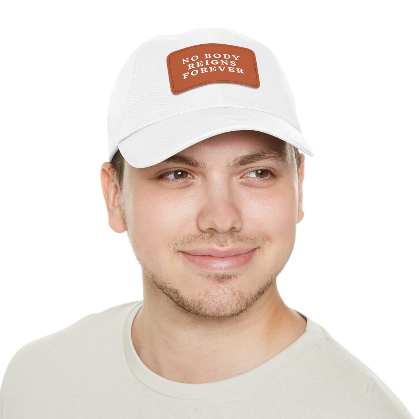 No Body Reigns Forever Hat w/ Leather Patch