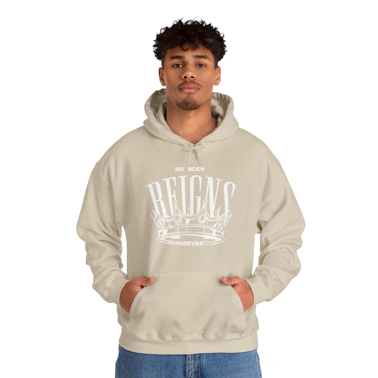 Sudadera con capucha No Body Reigns Forever (solo diseño frontal)