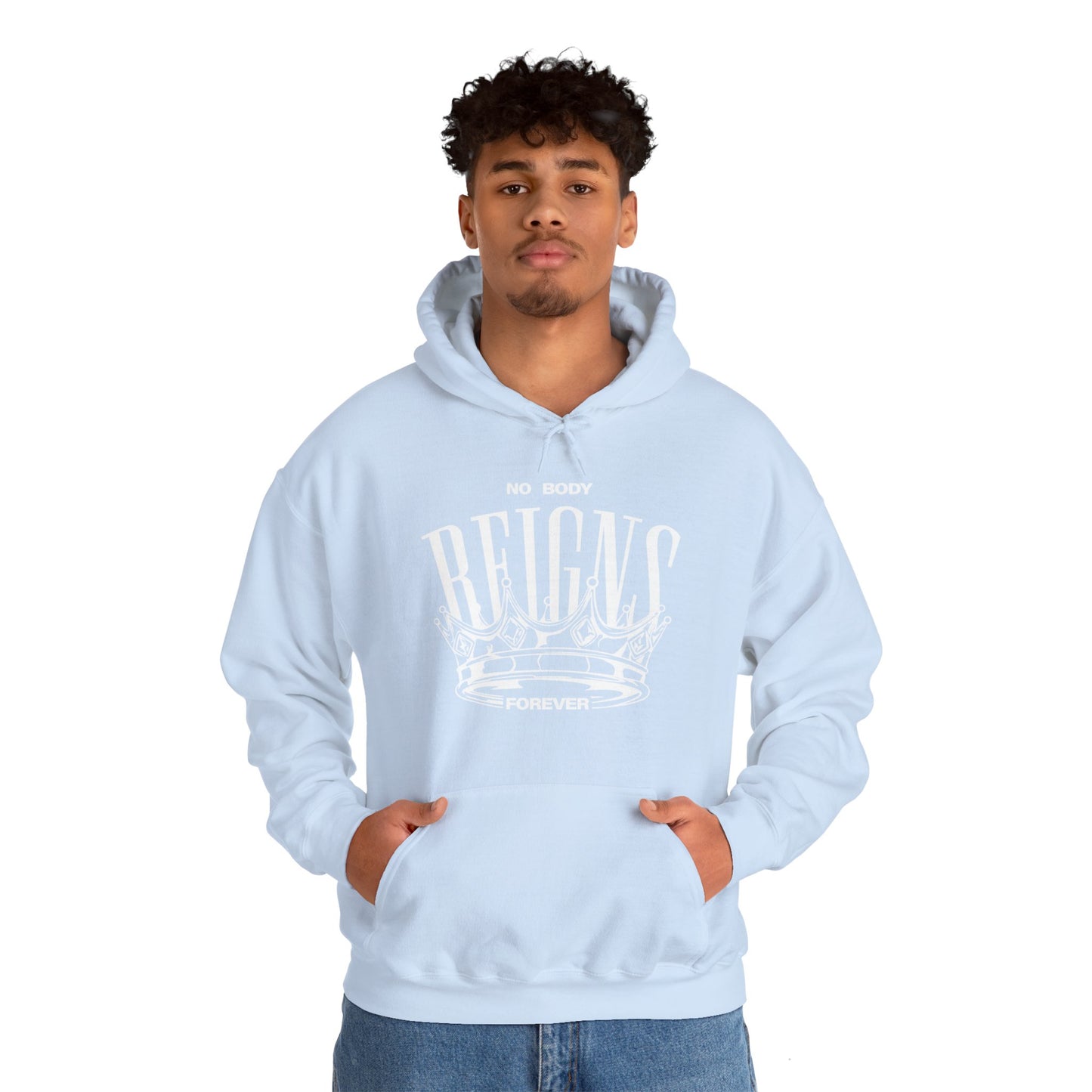 Sudadera con capucha No Body Reigns Forever (solo diseño frontal)